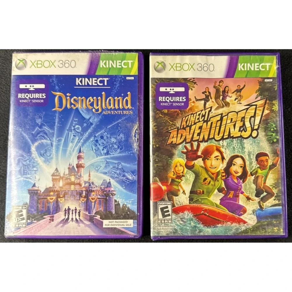 Kinect Disneyland Adventures & Disneyland Adventures Xbox 360 Video Game Bundle